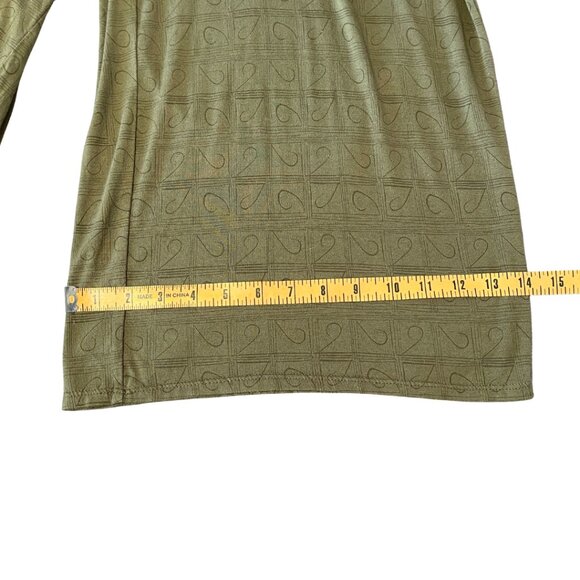 Sundance Felicity Jumpsuit Womens Size XS Army Green Wide Leg Comfy Stretchy - Picture 12 of 13